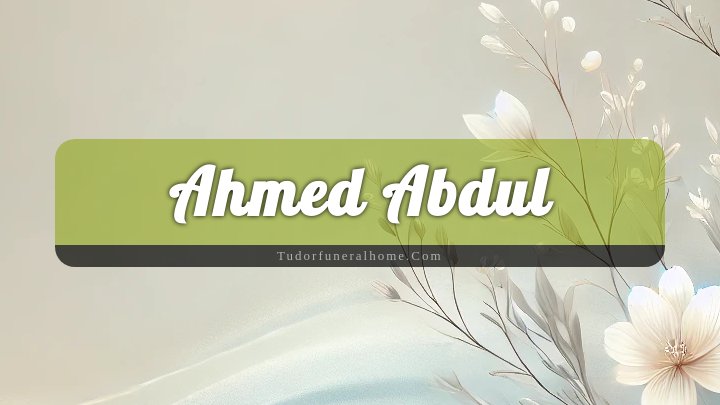 Ahmed Abdul, Marlborough, MA