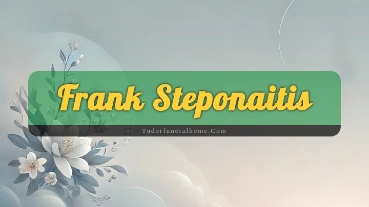 Frank Steponaitis, Brewster, Massachusetts